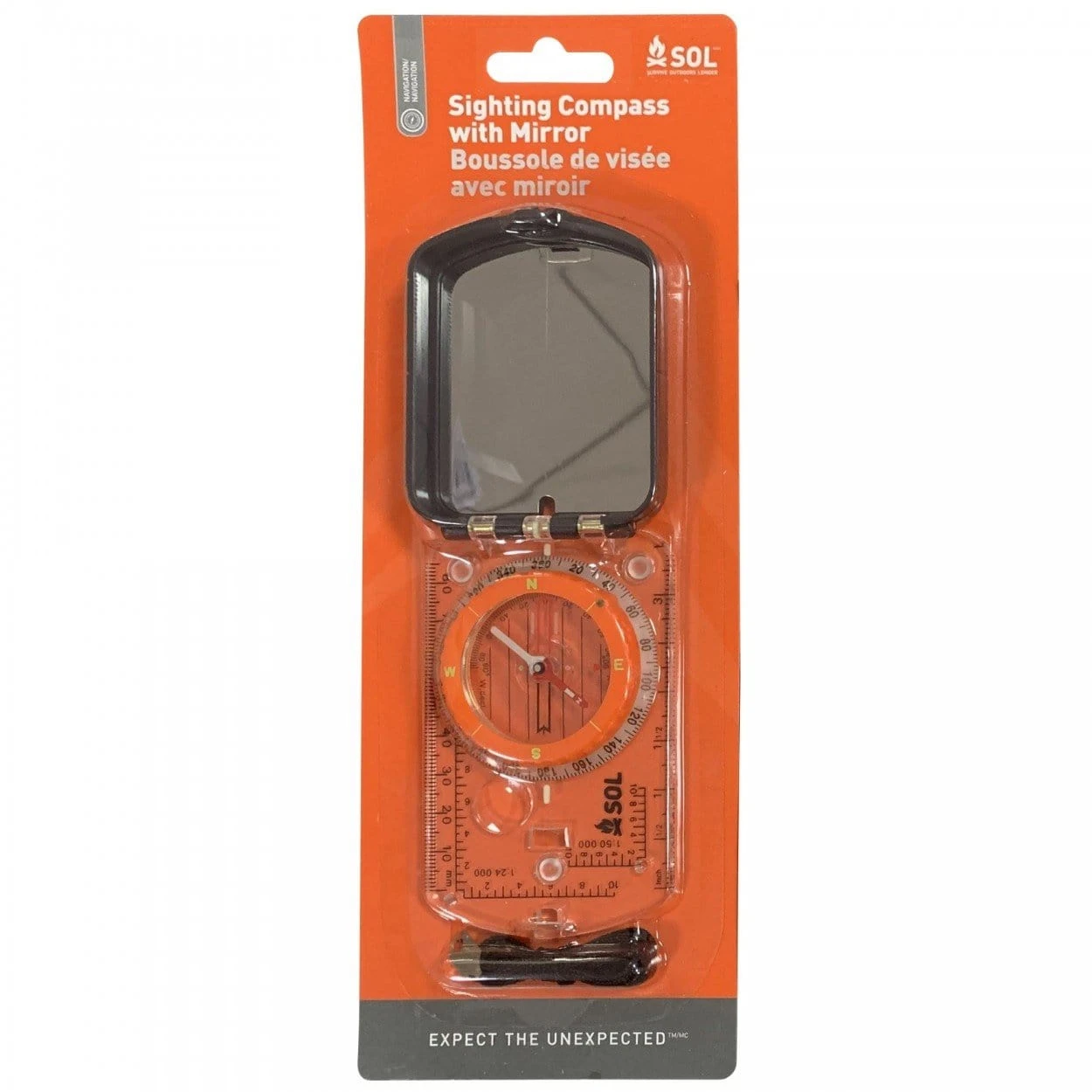 SOL Sighting Compass With Mirror 3 SOL Sighting Compass With Mirror