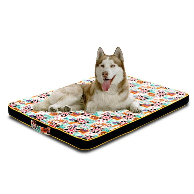 Luxury Printed Canvas Dog Bed - Thick And Comfortable Pet Mattress By Dog Hugs Cat 3 Luxury Printed Canvas Dog Bed - Thick And Comfortable Pet Mattress By Dog Hugs Cat