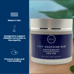 DSC Hemp Cream For Neuropathy Aches & Nerve Pain (Peppermint) By DIABETIC SOCK CLUB -Outdoor Products Store 17 2b61734e 1016 4571 99dc 4b8409e22328