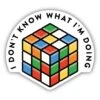 I Don't Know What I'm Doing Rubiks Cube Sticker 1 I Don't Know What I'm Doing Rubiks Cube Sticker -Outdoor Products Store 2321 LSTK