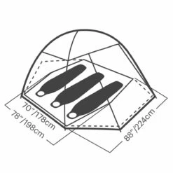 Eureka Mountain Pass 3 Person Tent -Outdoor Products Store 2629104