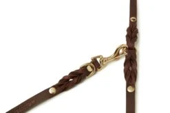 Butter Leather 3x Adjustable Dog Leash - Classic Brown By Molly And Stitch US -Outdoor Products Store 2c