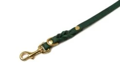 Butter Leather 3x Adjustable Dog Leash - Forest Green By Molly And Stitch US -Outdoor Products Store 3b