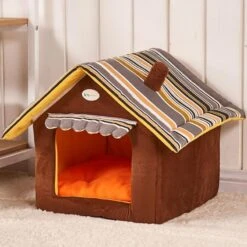 Cozy Striped Foldable Pet House And Bed By Dog Hugs Cat -Outdoor Products Store 4060176414444 0ec8b47c 1a77 4f96 9181 bac60ab269f6