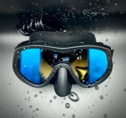 Ataclete Phantom Dive Mask By ATACLETE 9 Ataclete Phantom Dive Mask By ATACLETE -Outdoor Products Store Ataclete frameless blue lens dive mask 2