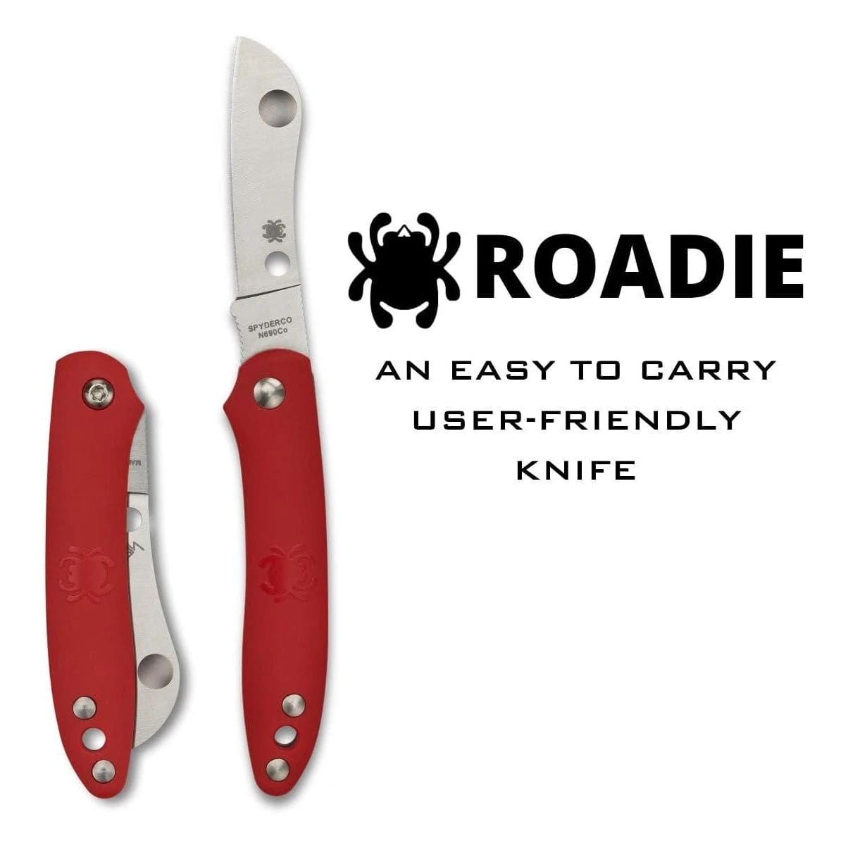 Spyderco Roadie Red Plain Edge 4 Spyderco Roadie Red Plain Edge - Image 2