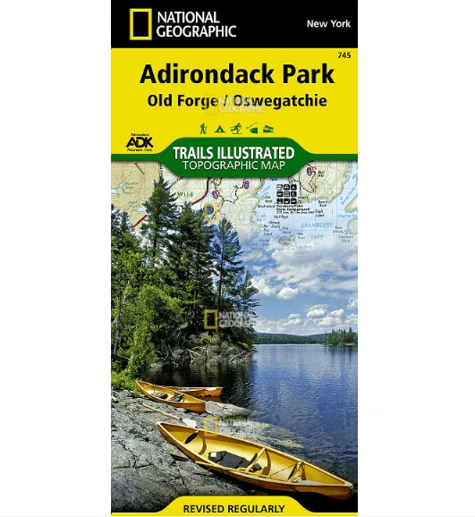 National Geographic Trails Illustrated Old Forge, Oswegatchie: Adirondack Park 4 National Geographic Trails Illustrated Old Forge, Oswegatchie: Adirondack Park - Image 2
