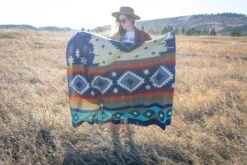 Andean Alpaca Wool Blanket - Ocean Breeze By Alpaca Threadz -Outdoor Products Store DSC08153