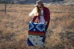 Andean Alpaca Wool Blanket - Ocean Breeze By Alpaca Threadz -Outdoor Products Store DSC08186