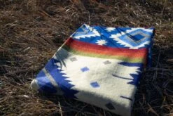 Andean Alpaca Wool Blanket - Ocean Breeze By Alpaca Threadz -Outdoor Products Store DSC08189