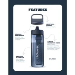 LifeStraw Go Water Bottle With Filter; 22oz -Outdoor Products Store LGV422BLWW