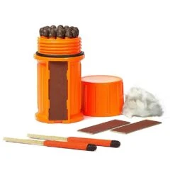 UCO Match Container W/25 Matches -Outdoor Products Store MT SM CONT ORANGE1