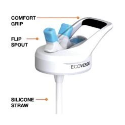 THE SUMMIT - Stainless Steel Insulated Straw Water Bottle - 24oz By EcoVessel -Outdoor Products Store Straw Lid Image for Website 593c9875 bf48 430e b5bb 6ec3815f97df