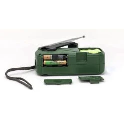 Kaito V1 Voyager Solar/Dynamo AM/FM/SW Emergency Radio With Cell Phone Charger And 3-LED Flashlight, Green -Outdoor Products Store V1G3