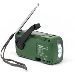 Kaito V1 Voyager Solar/Dynamo AM/FM/SW Emergency Radio With Cell Phone Charger And 3-LED Flashlight, Green -Outdoor Products Store V1G4 245a20c8 3ba2 494e 86d9 aecda38cb96e