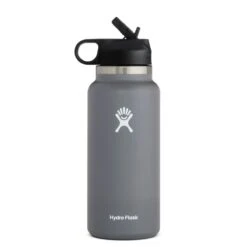 Hydro Flask 32 Oz. Wide Mouth With Straw Lid 2.0 Water Bottle -Outdoor Products Store W32BSW010