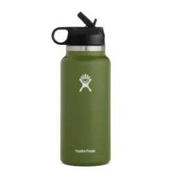 Hydro Flask 32 Oz. Wide Mouth With Straw Lid 2.0 Water Bottle -Outdoor Products Store W32BSW306