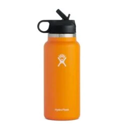 Hydro Flask 32 Oz. Wide Mouth With Straw Lid 2.0 Water Bottle -Outdoor Products Store W32BSW820