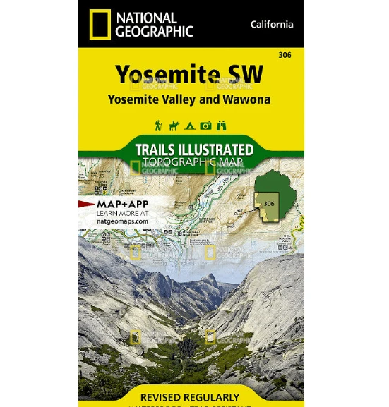 National Geographic Trails Illustrated Yosemite SW: Yosemite Valley And Wawona Map 3 National Geographic Trails Illustrated Yosemite SW: Yosemite Valley And Wawona Map