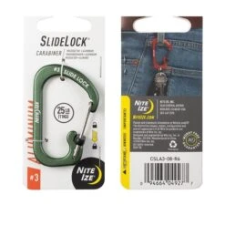 Nite Ize SlideLock Carabiner Aluminum #3 -Outdoor Products Store Ywf7MY9MRl2h61ufxMmL 3olive
