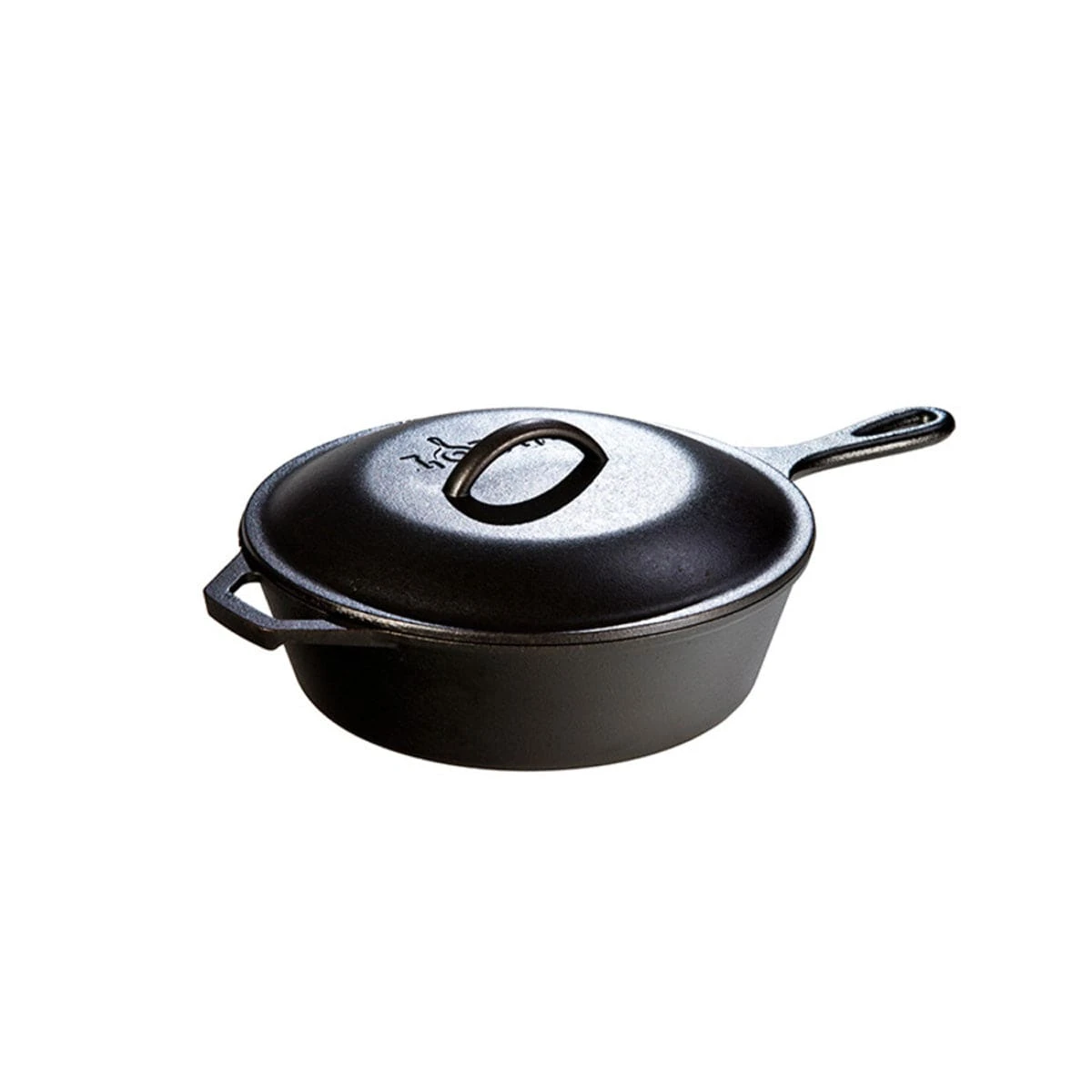Lodge Cast Iron 10.25 Inch / 3.2 Quart Cast Iron Covered Deep Skillet 3 Lodge Cast Iron 10.25 Inch / 3.2 Quart Cast Iron Covered Deep Skillet