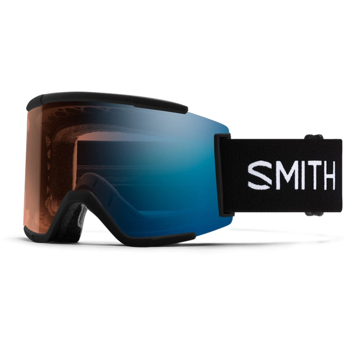 Smith Squad XL Low Bridge Fit Black/ChromaPop Pro Photochromic Blue Mirror Snow Goggles 3 Smith Squad XL Low Bridge Fit Black/ChromaPop Pro Photochromic Blue Mirror Snow Goggles