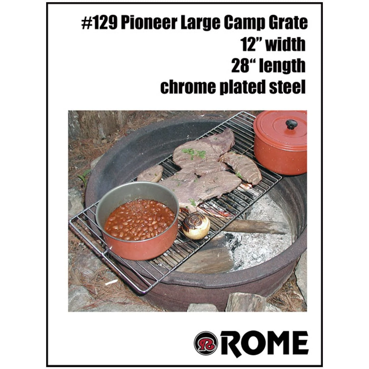Rome Pioneer Large Camp Grate 4 Rome Pioneer Large Camp Grate - Image 2