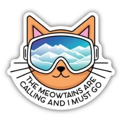 Stickers Northwest Meowtains Are Calling