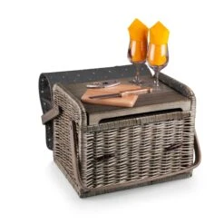 Kabrio Wine & Cheese Picnic Basket By Picnic Time Family Of Brands -Outdoor Products Store d4d79c9466823af9c87b8c4549efe0e090f1e398