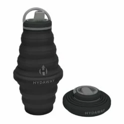 Collapsible Water Bottle | 25oz By HYDAWAY® | Official Store -Outdoor Products Store hydaway collapsible water bottle 25oz midnight 3