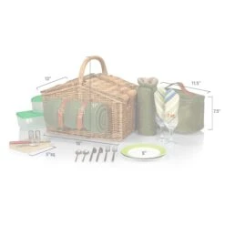 Somerset Picnic Basket By Picnic Time Family Of Brands -Outdoor Products Store khqnbddgyklyfjsrvwgg