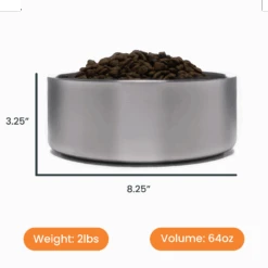 Stainless Steel Dog Bowl By 4Knines® -Outdoor Products Store size