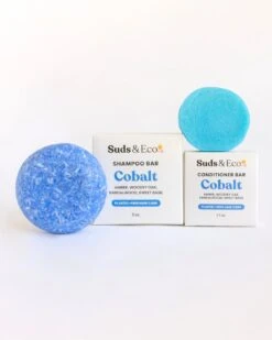 Zero Waste Shampoo & Conditioner Bar Duo -Outdoor Products Store suds eco cobalt shampoo conditioner bar duo 1123875312