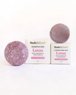 Zero Waste Shampoo & Conditioner Bar Duo -Outdoor Products Store suds eco lotus shampoo conditioner bar duo 1123875315