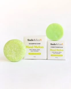 Zero Waste Shampoo & Conditioner Bar Duo -Outdoor Products Store suds eco maui melon shampoo conditioner bar duo 1123875316