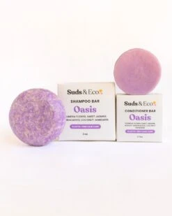 Zero Waste Shampoo & Conditioner Bar Duo -Outdoor Products Store suds eco oasis shampoo conditioner bar duo 1123875317
