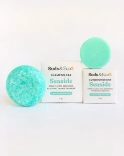 Zero Waste Shampoo & Conditioner Bar Duo -Outdoor Products Store suds eco seaside shampoo conditioner bar duo 1123875319