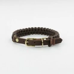 Touch Of Leather Dog Collar - Chocolate By Molly And Stitch US