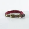 Touch Of Leather Dog Collar - Redwine By Molly And Stitch US -Outdoor Products Store touch of leather dog collar redwine