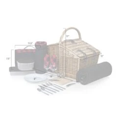 Somerset Picnic Basket By Picnic Time Family Of Brands -Outdoor Products Store v02qch5lzhehwtsocs1q